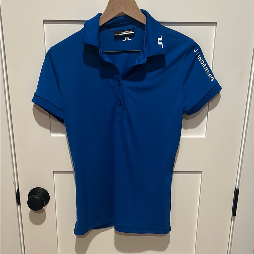J.Lindeberg Tour Tech Polo Lapis Blue Size M
